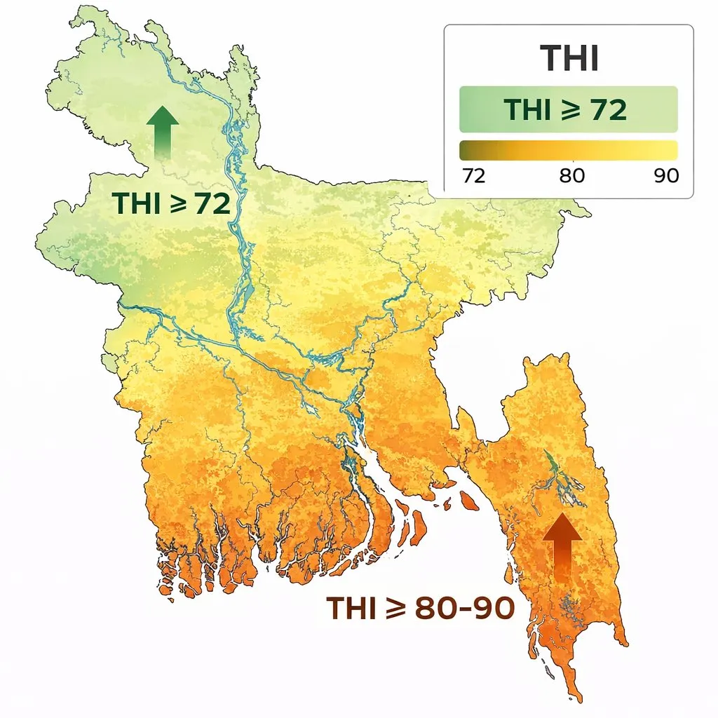 Bangladesh THI Map